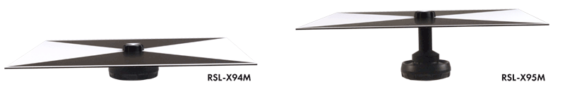 RSL-X94M and RSL-X94M Mobil Mapping- or Scanner- and Drone targets, RSL-X96M and RSL-X97M with checkerboard pattern
