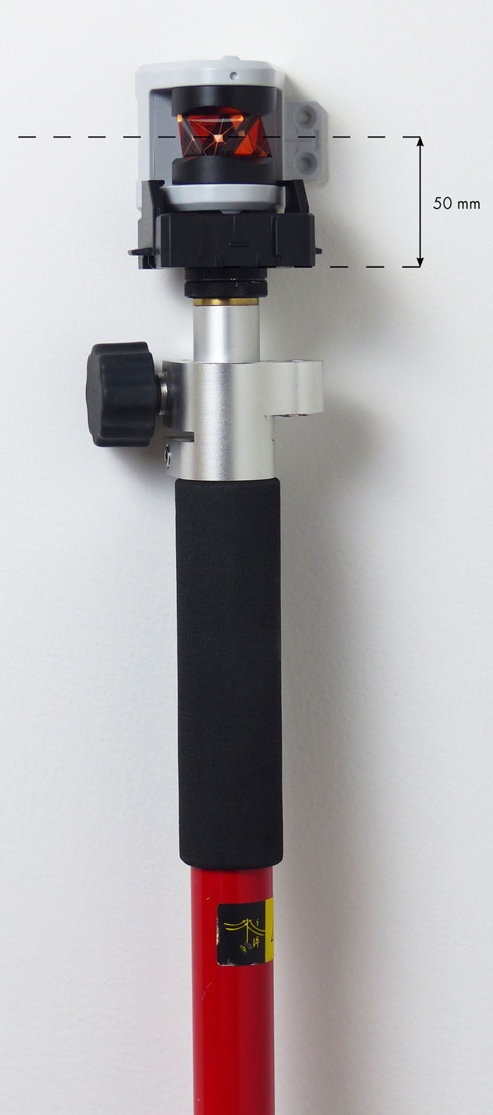 RSMP480 220 degree mini prism  on a prism pole