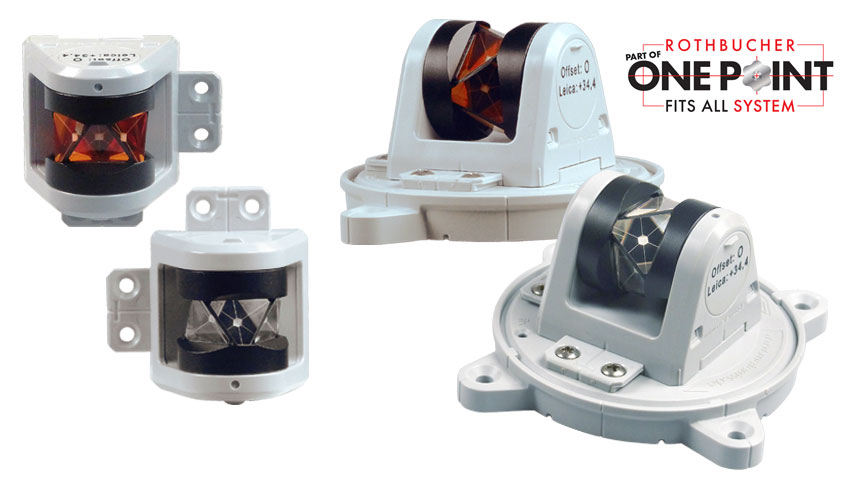 220° Mini Prismen RSMP480 und RSMP490M - Anpeilen des Referenzpunktes aus nahezu allen Richtungen